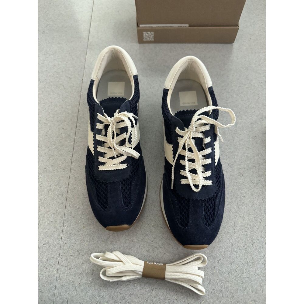 Made in Italy Dolce Vita Navy Mesh Sneakers, size 9.5